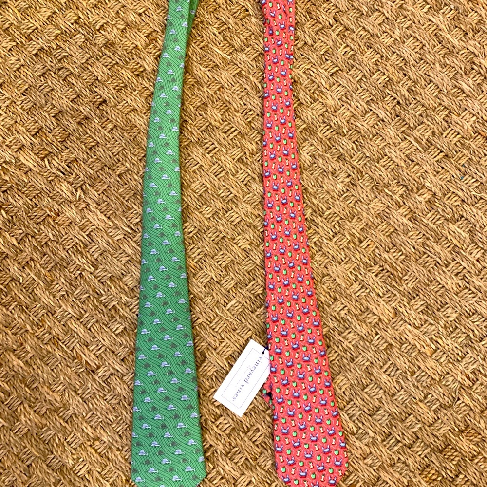 NWT boys vineyard vines ties. Set of two.